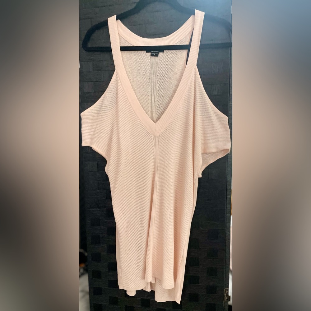 GUESS by Marciano Antigua Cold-Shoulder Sweater - Pale Pink